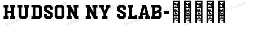 Hudson NY Slab字体转换